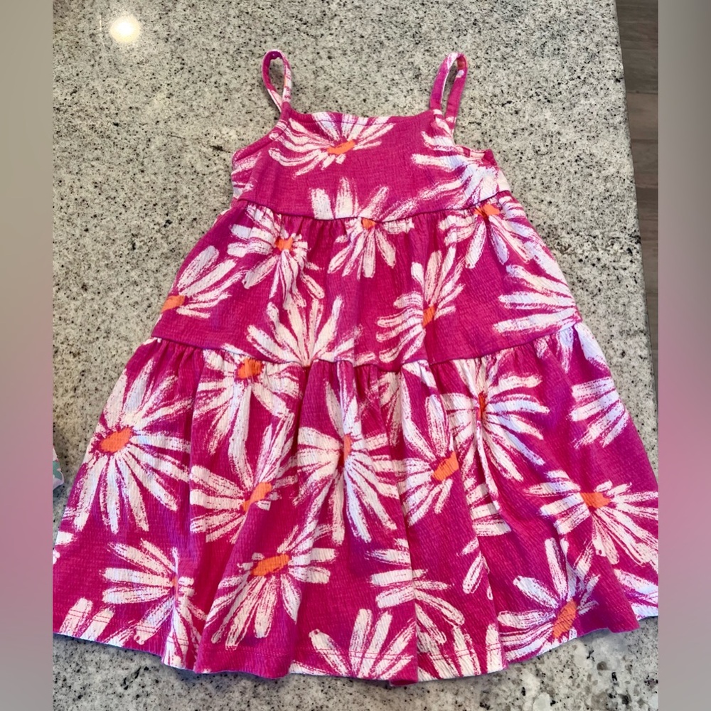Toddler girl dress pink flowers toddler girl 2T